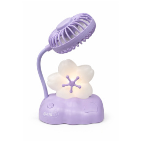 Портативный ночник с вентилятором, фиолетовый