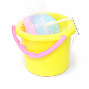 Set de nisip cu găletușa, galben