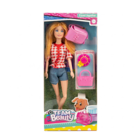 Кукла 11,5" Travel Together с аксессуарами в красном