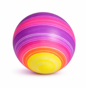 Мяч резиновый 9", розово-фиолетовый