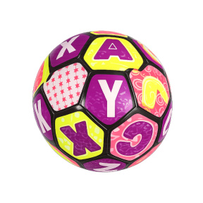 Minge din cauciuc 9", violet, cu litere