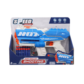 Пистолет с мягкими пулями EVA, синий