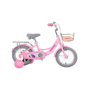 Детский велосипед 4-х колесный 12 дюймов, розовый