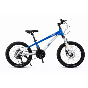 Детский велосипед 2-х колесный 20 дюймов, сине-белый