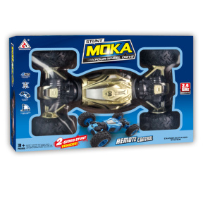 Mașină STUNT 2-side Rock Crawler cu telecomanda, aurie