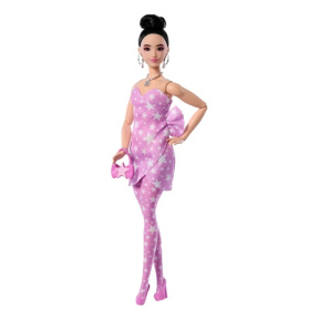 Кукла Barbie Deluxe Style в розовом с черными волосами